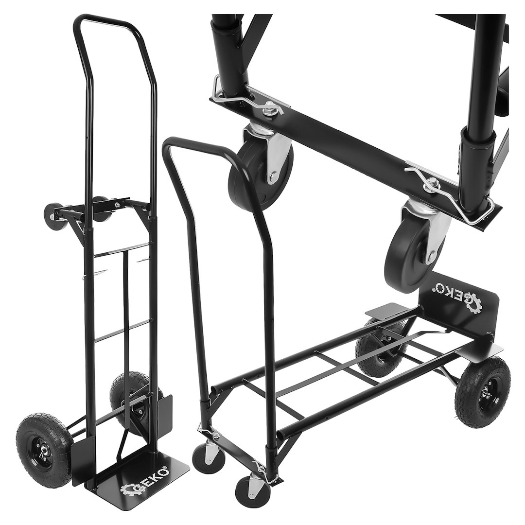 Transportní vozík 2v1 Geko G71106 nosnost 200 kg — Celkový pohled