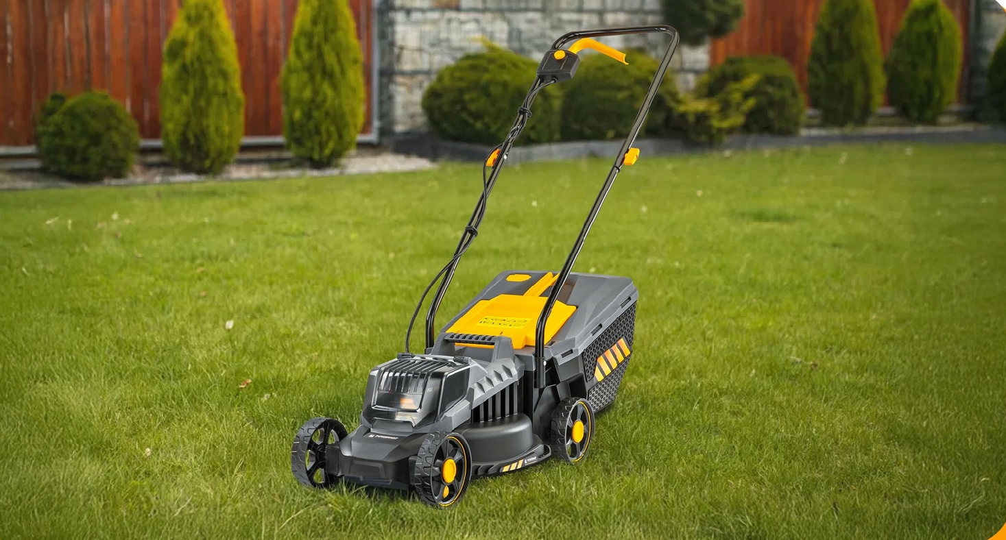 Powermat akumulátorová sekačka prostor pro baterie