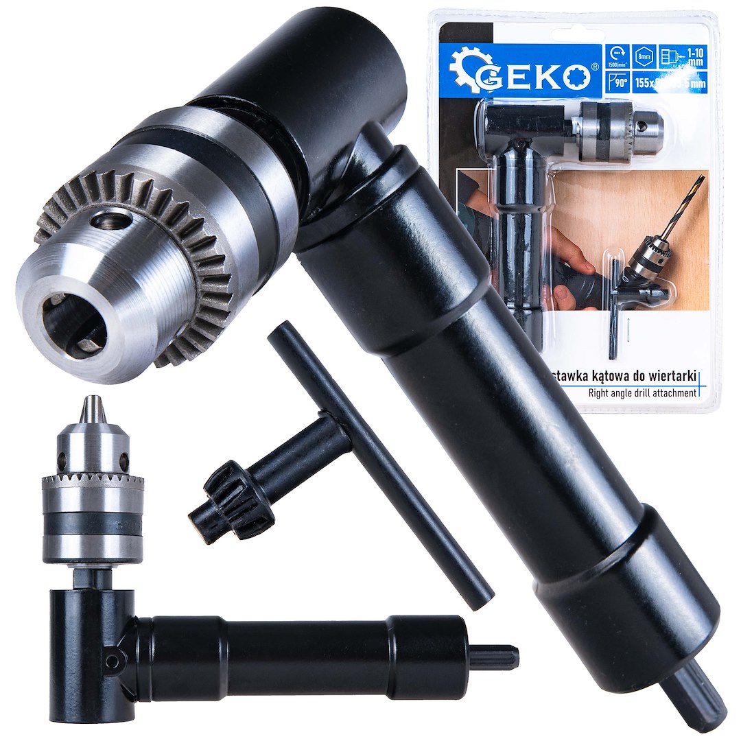 Úhlová přídavná hlavice Geko 1–10 mm — Celkový pohled