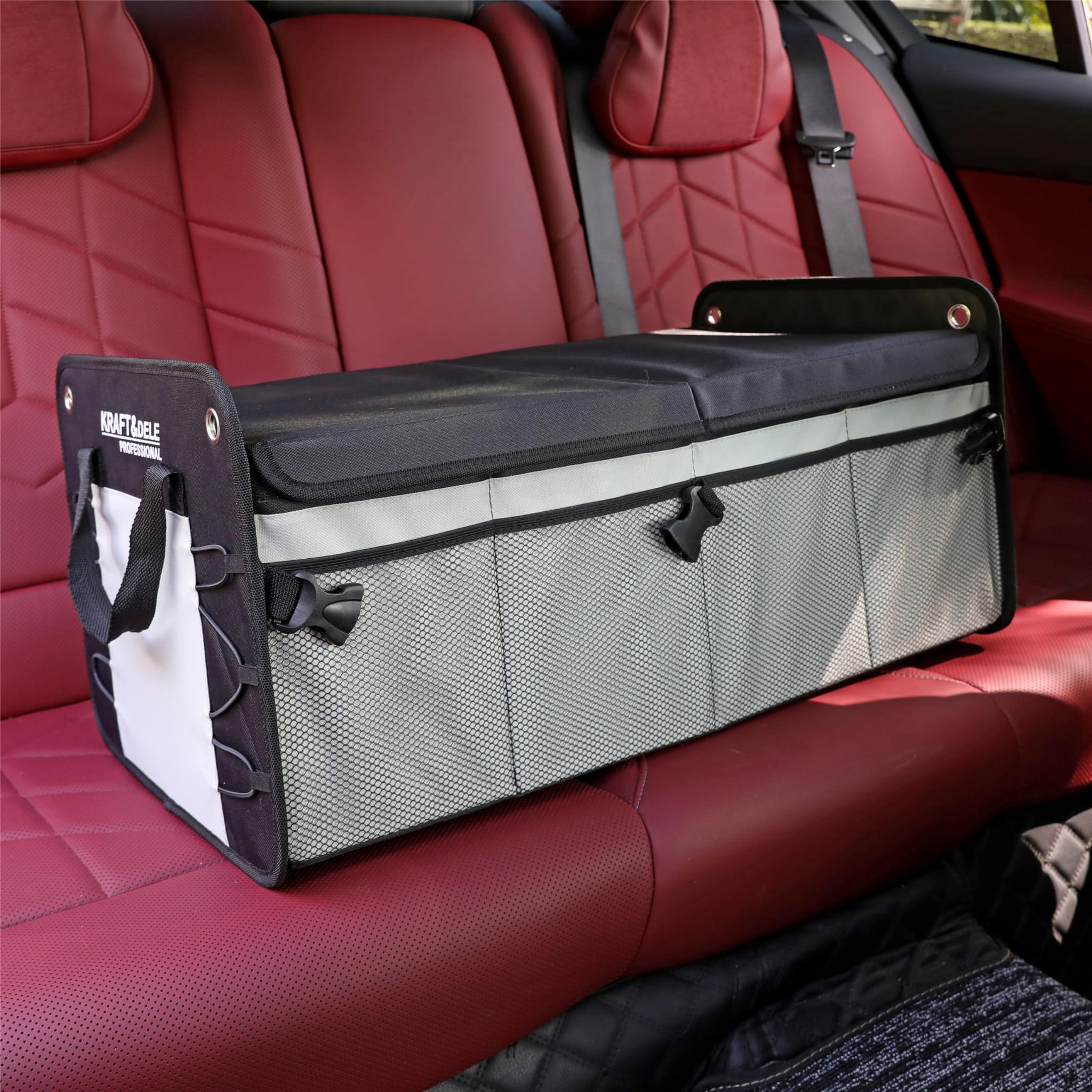 Univerzální skládací auto organizér KRAFT&DELE KD11881 – detail rohů a spojů