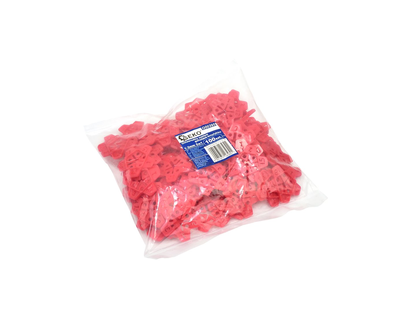 Spony Geko 5 v 1 pro spáry 1–3 mm, 100 kusů — V provozu