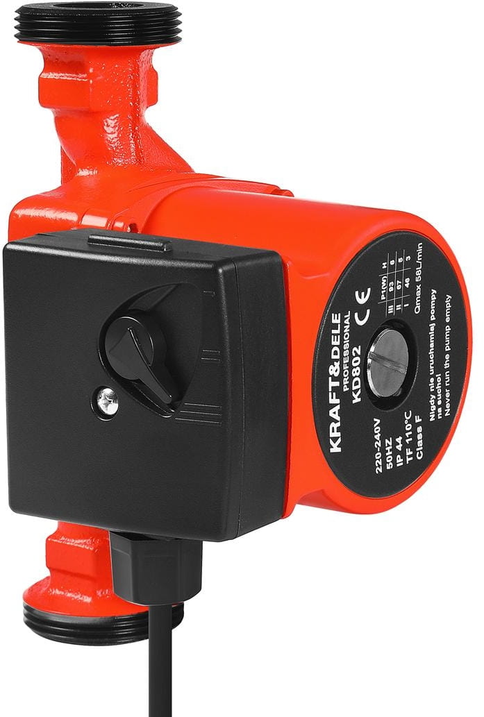 Oběhová pumpa KRAFT&DELE KD802 25-6 – detail motoru