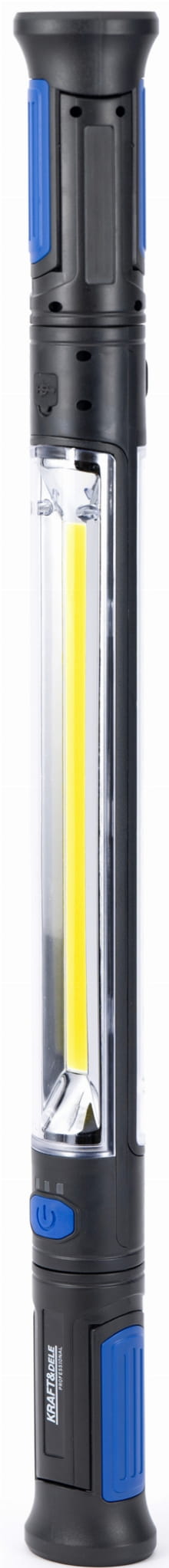 Workshopová nabíjecí dvojitá LED lampa KD3499 – použití v garáži