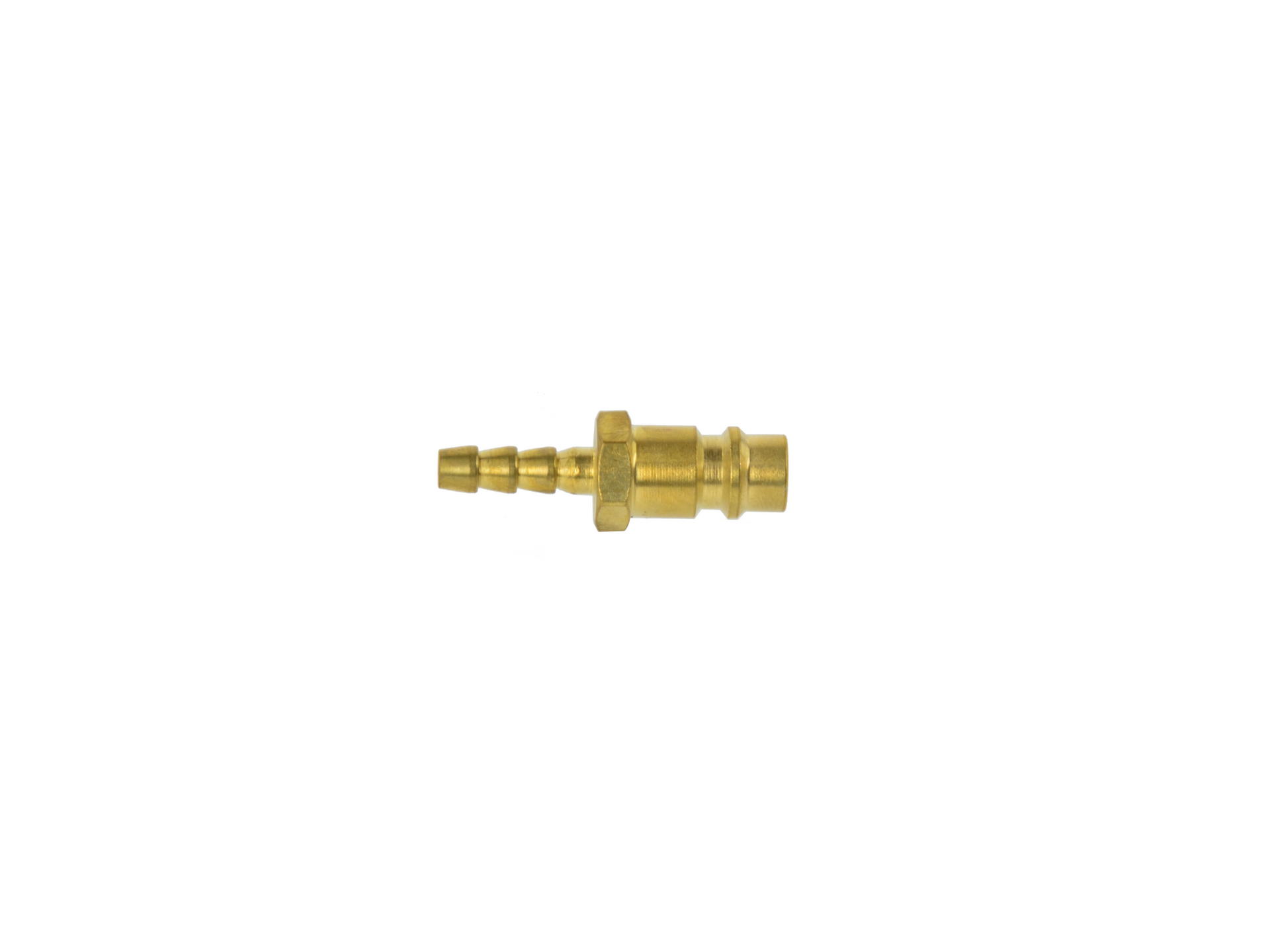 Zástrčka Geko, 6 mm, mosaz niklovaná, 16 bar, 1000 l/min — Celkový pohled