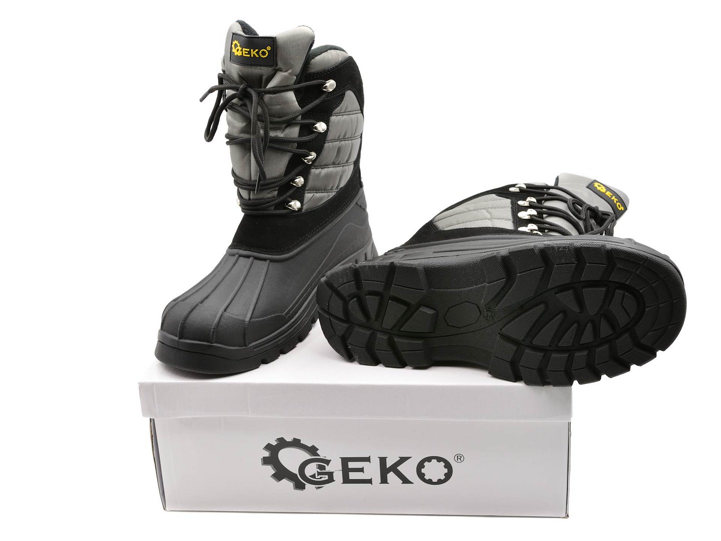 Zimní boty Geko, velikost 39, černé, pro muže — Detail