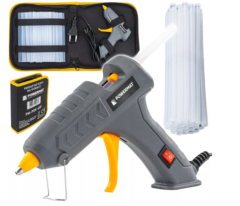 Tavná lepící pistole 60 W | pro tyče 7 mm | pouzdro + 10 tyčí