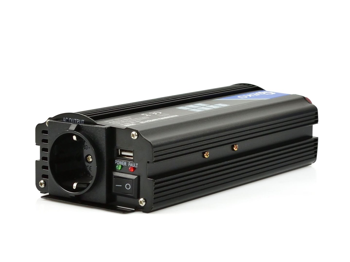 Napěťový měnič 12 V/230 V 800 x 1600 mm Geko — Detail