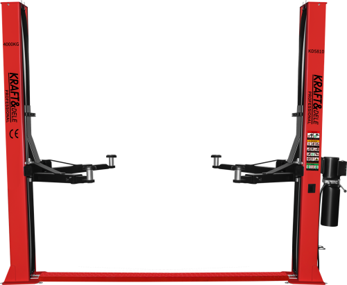 Hydraulický dvousloupový zvedák Kraft&Dele KD5811 4T 230V – celkový pohled