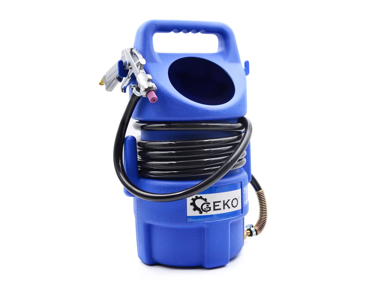 Pneumatická pískovačka Geko 10 l s sifonem 4–7 mm — Celkový pohled