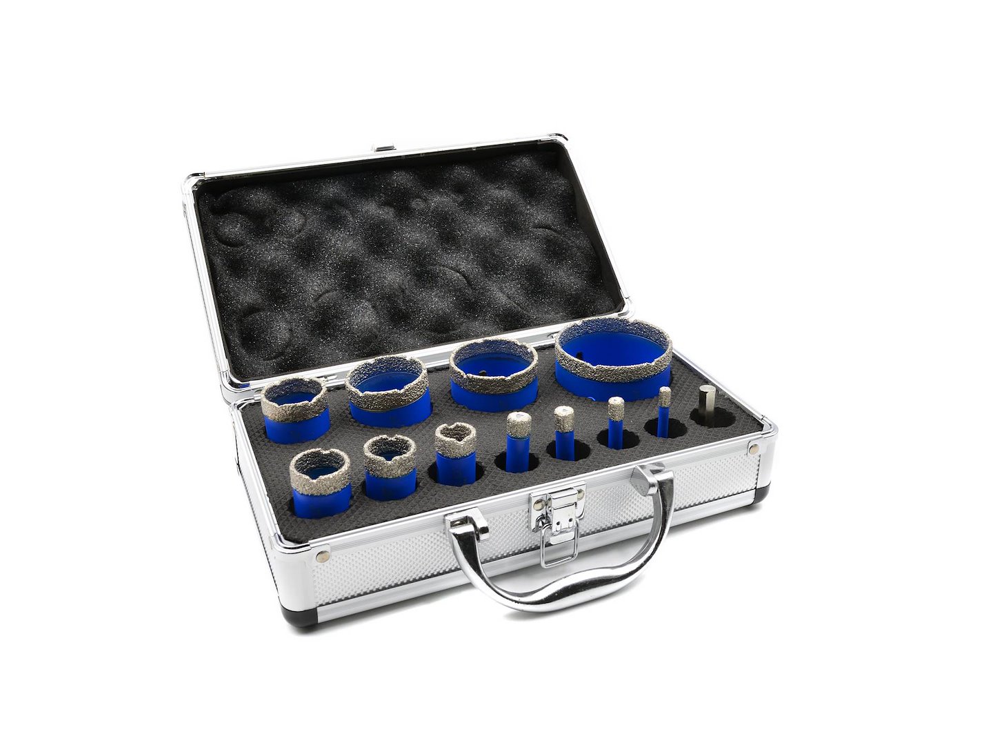 Sada diamantových vrtáků Geko 12 ks 5 x 10 mm — Celkový pohled