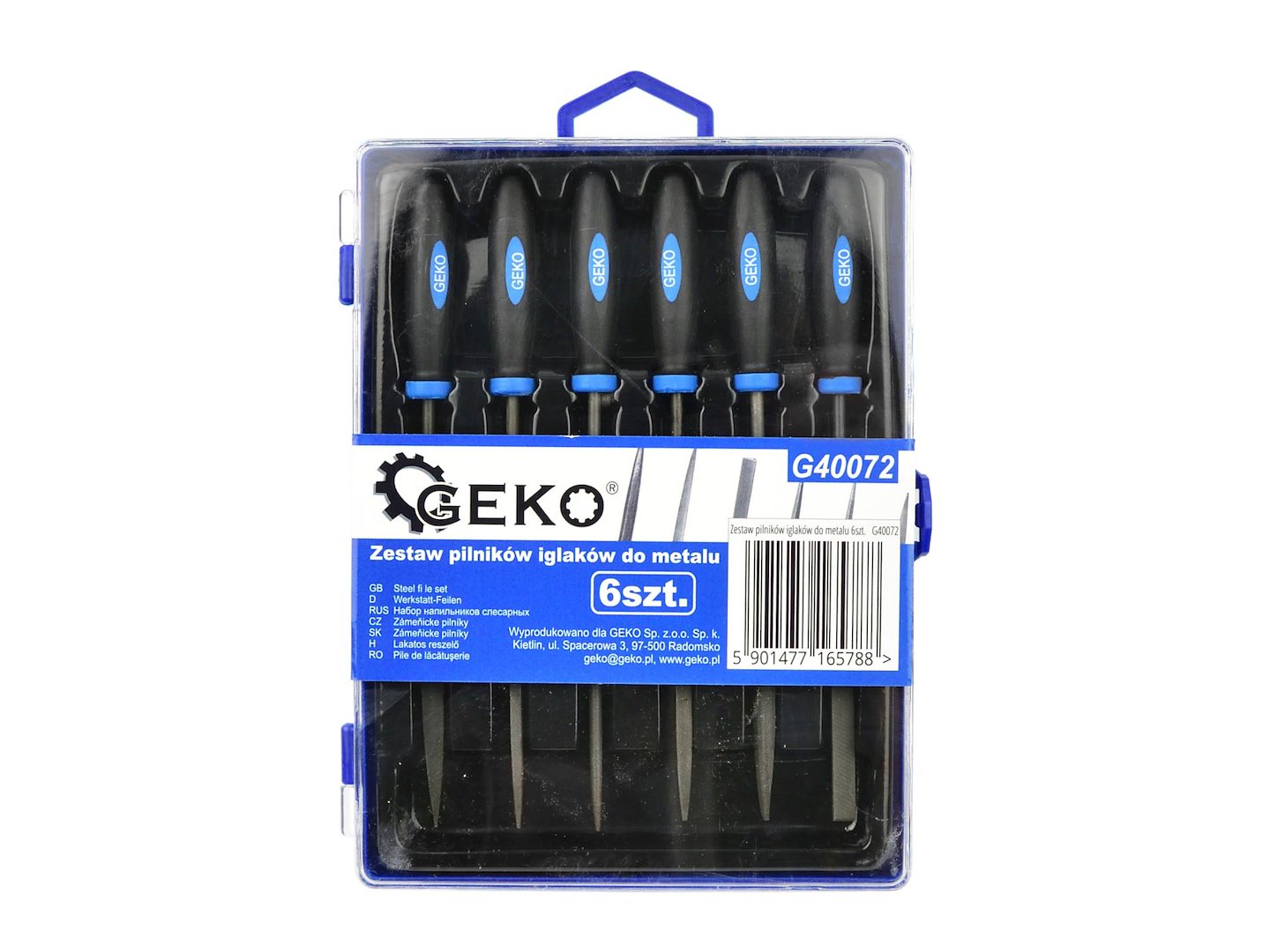 Sada jehlových pilníkov na kov 6 ks – Geko G40072 4