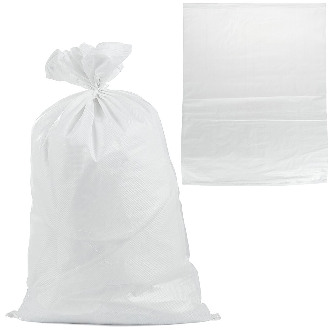Polypropylenový pytel Geko 65 x 105 cm 50 kg bílý — Celkový pohled