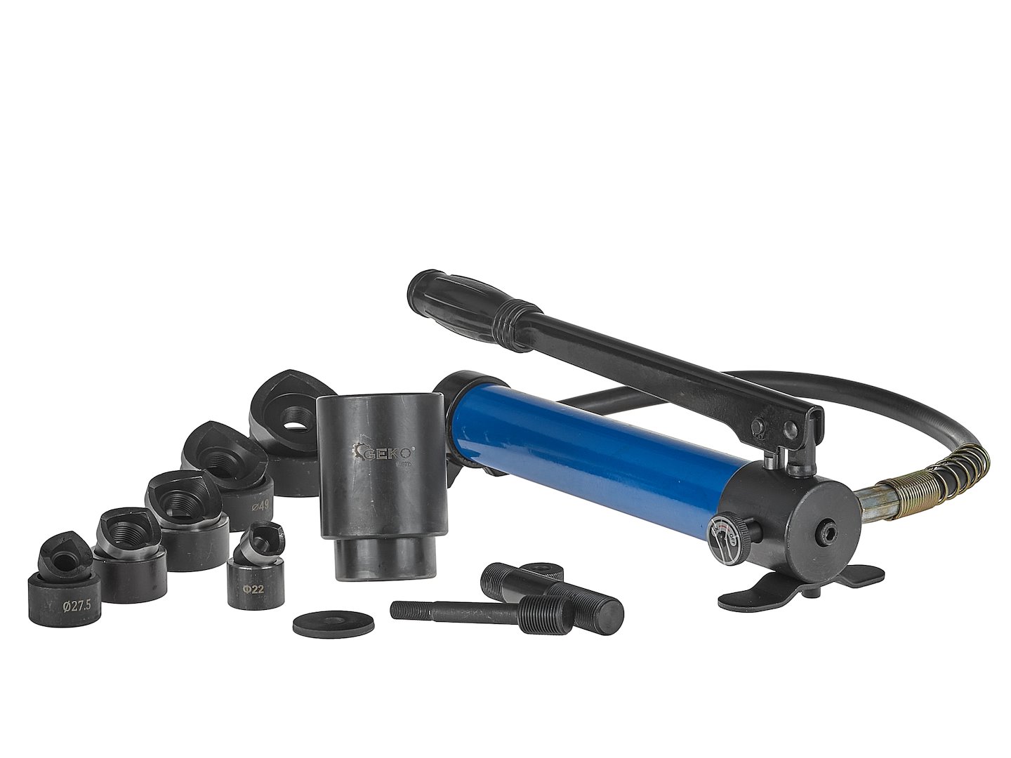 Hydraulický vysekávač otvorů do plechů 2260 mm 10t – Geko 2