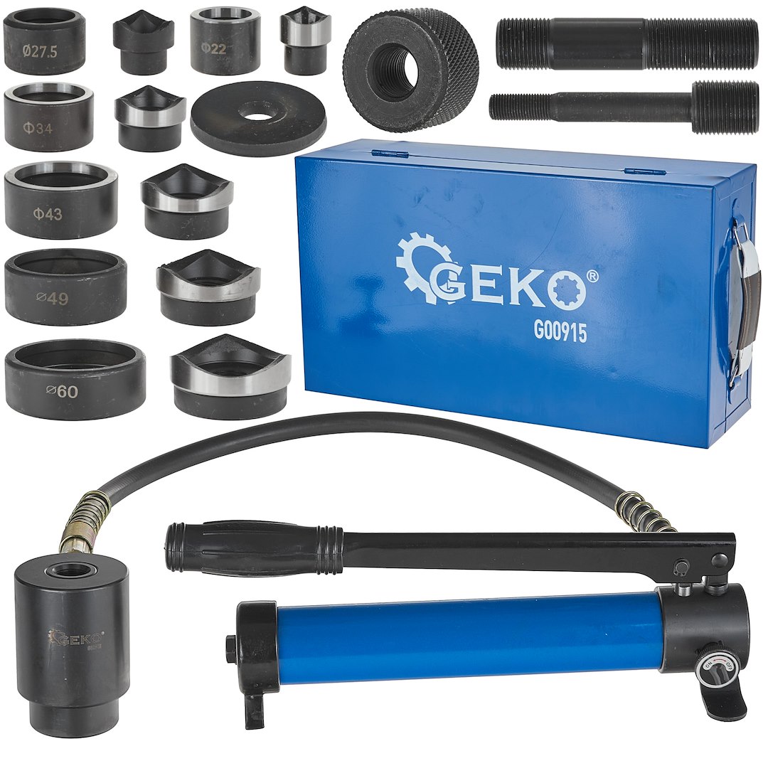 Hydraulický vysekávač otvorů do plechů 2260 mm 10t – Geko 1