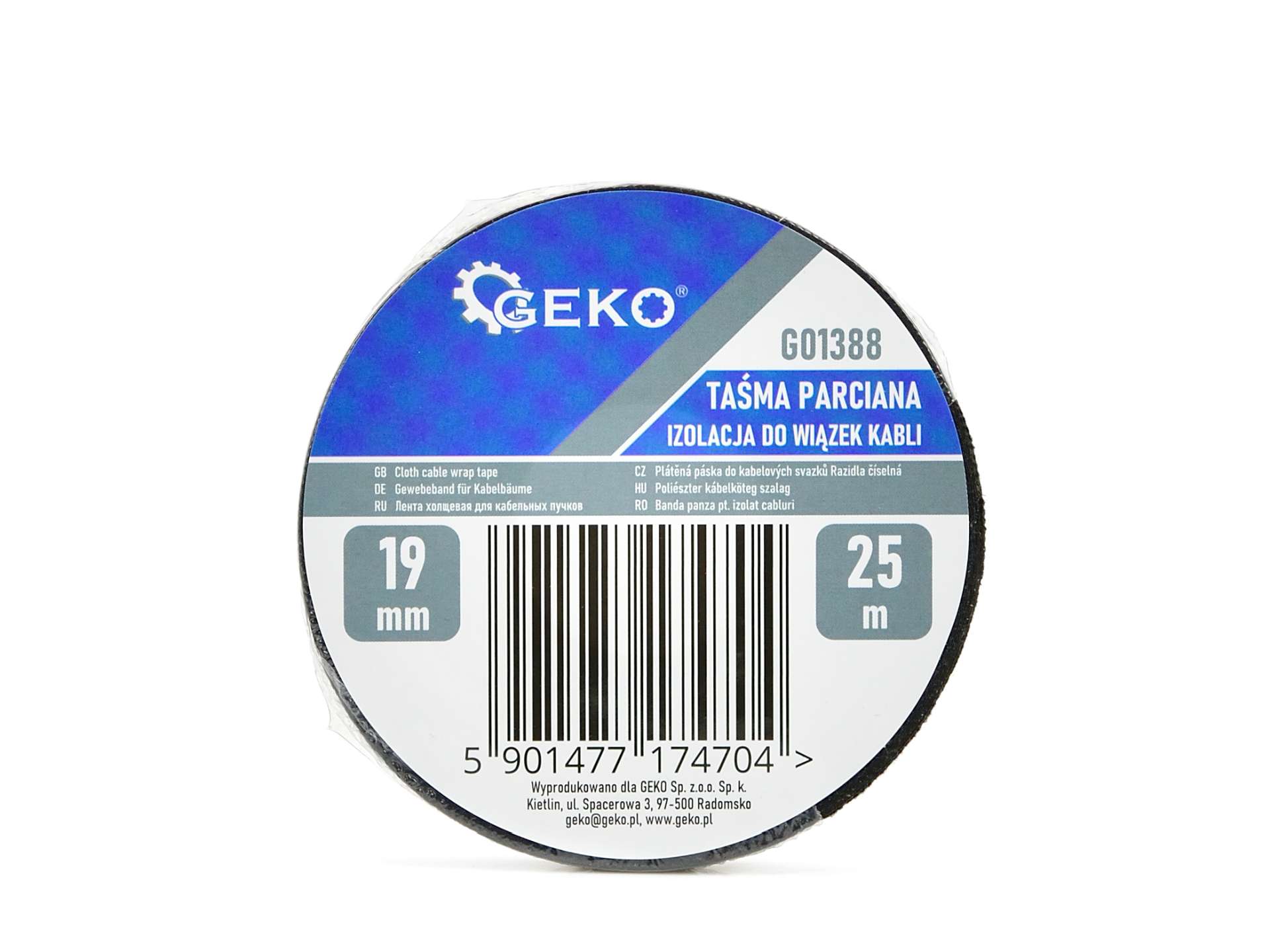 Izolačná páska pre káble 19 mm x 25 m – Geko 2