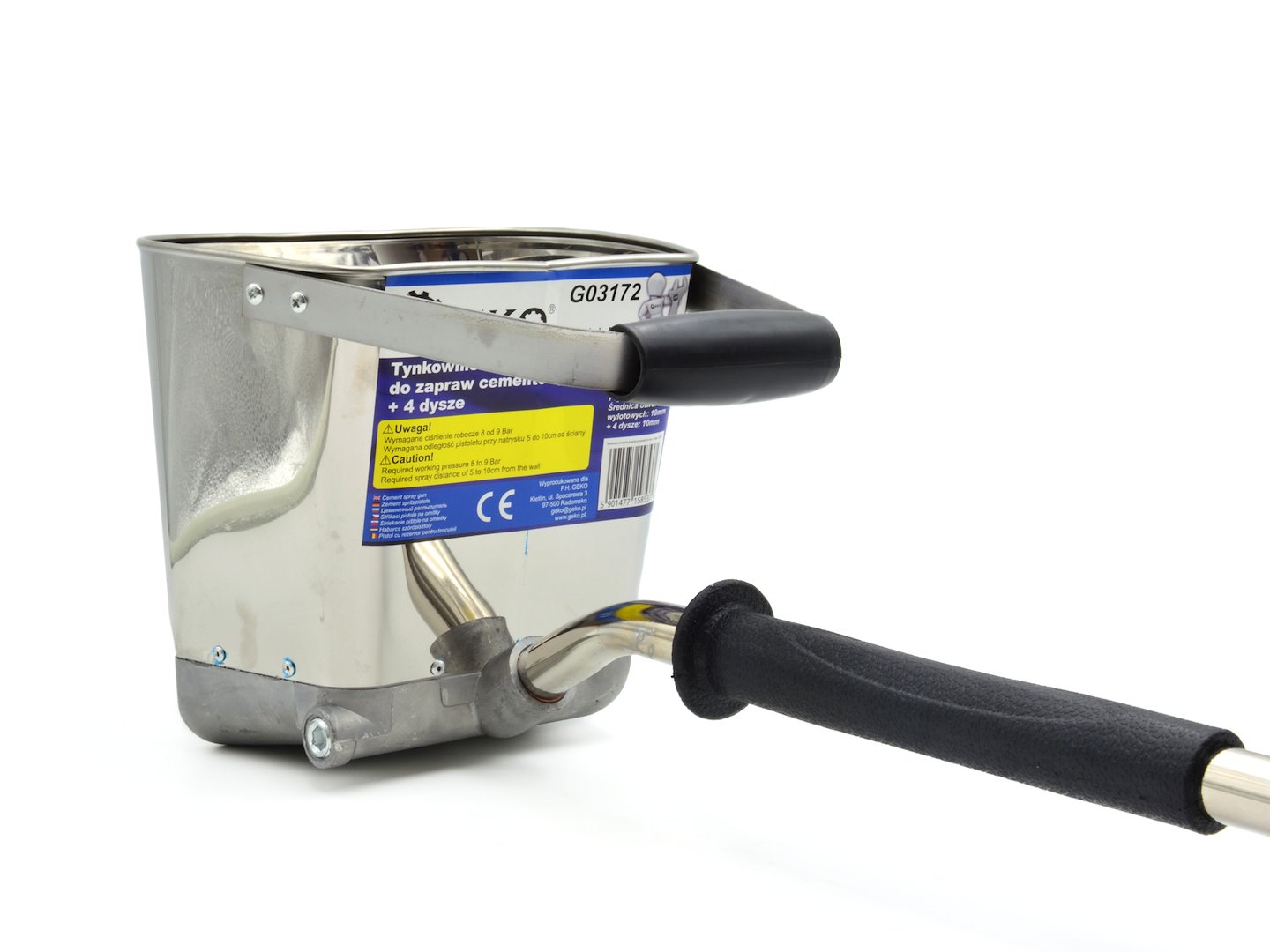 Pneumatická omítací pistole na cementové malty + 4 trysky | GEKO G03172 3