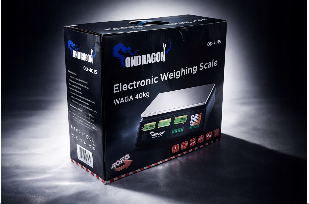 Elektronická obchodní váha ONDRAGON – ovládací panel a klávesnice