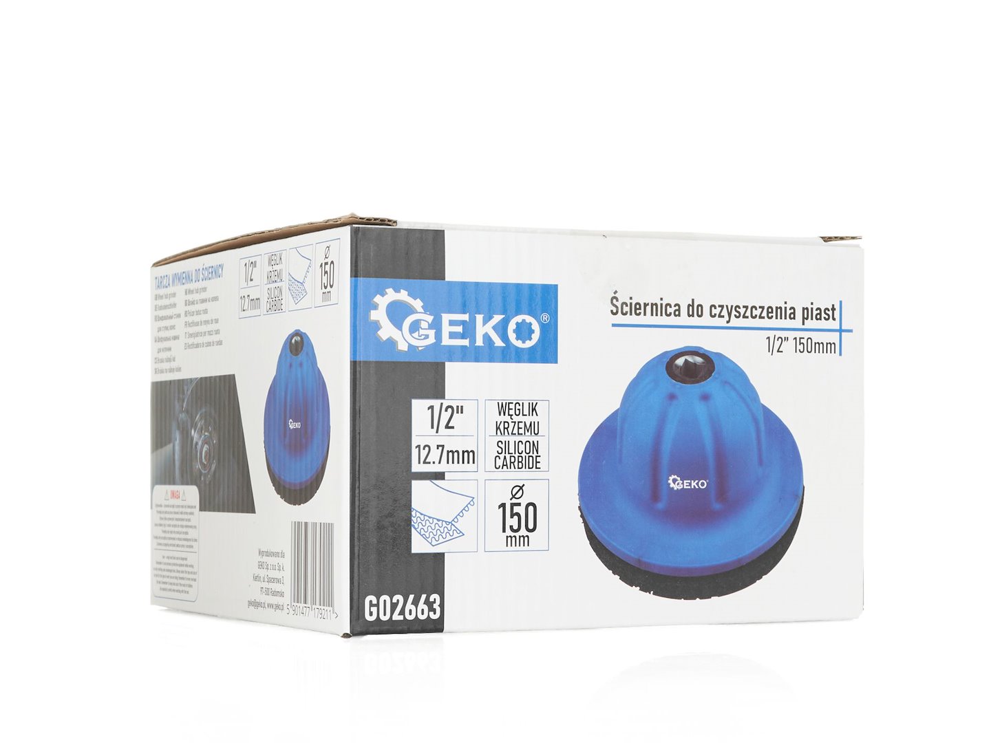 Brusný kotouč na čištění nábojů 1/2" 150 mm – Geko G02663 7