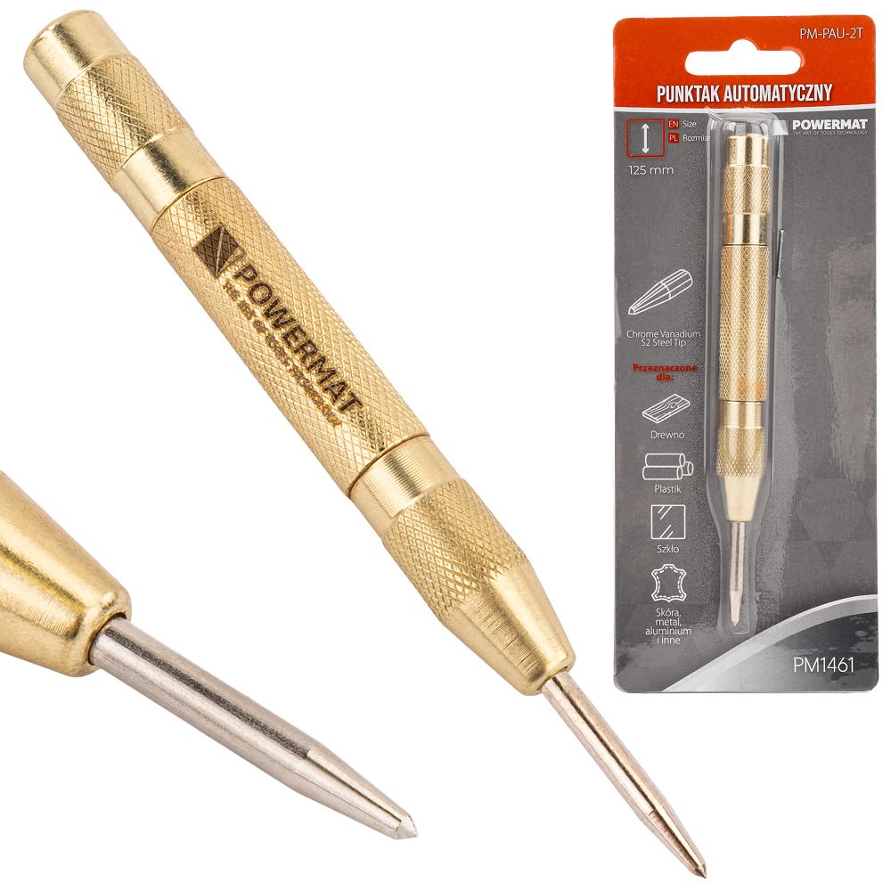 Automatický důlčík POWERMAT PM-PAU-2T 125 mm – důlkování bez kladiva