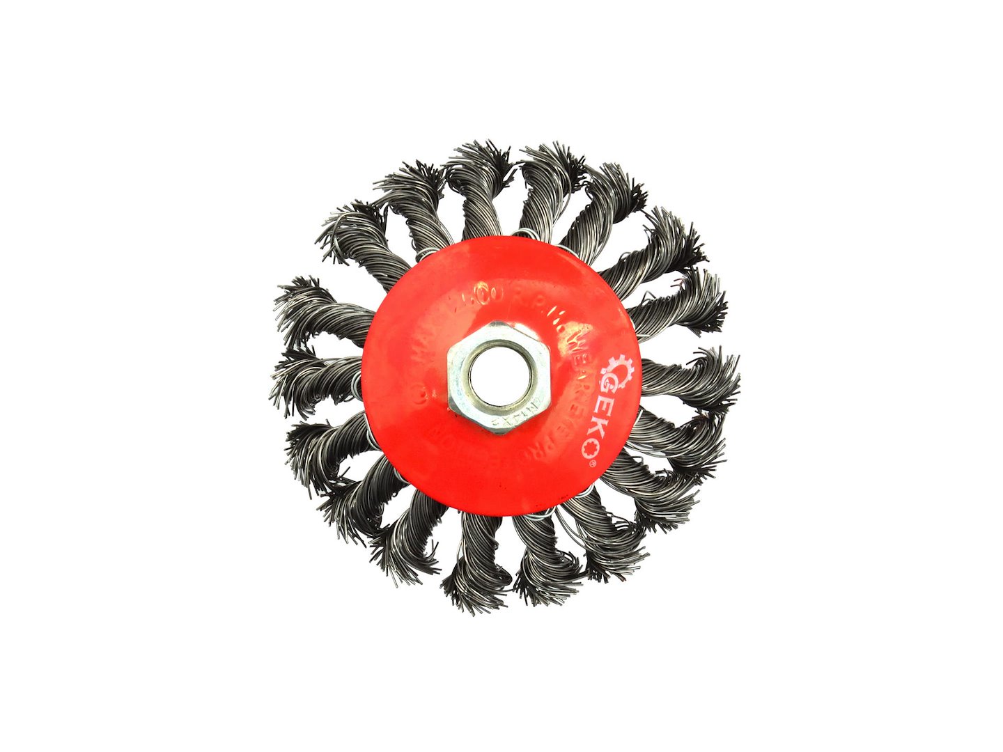 Boční drátěný kartáč 100 mm M14 Geko — Detail