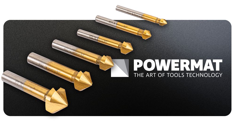 Kuželové záhlubníky / srážeče hran Powermat PM-ZPM-6T