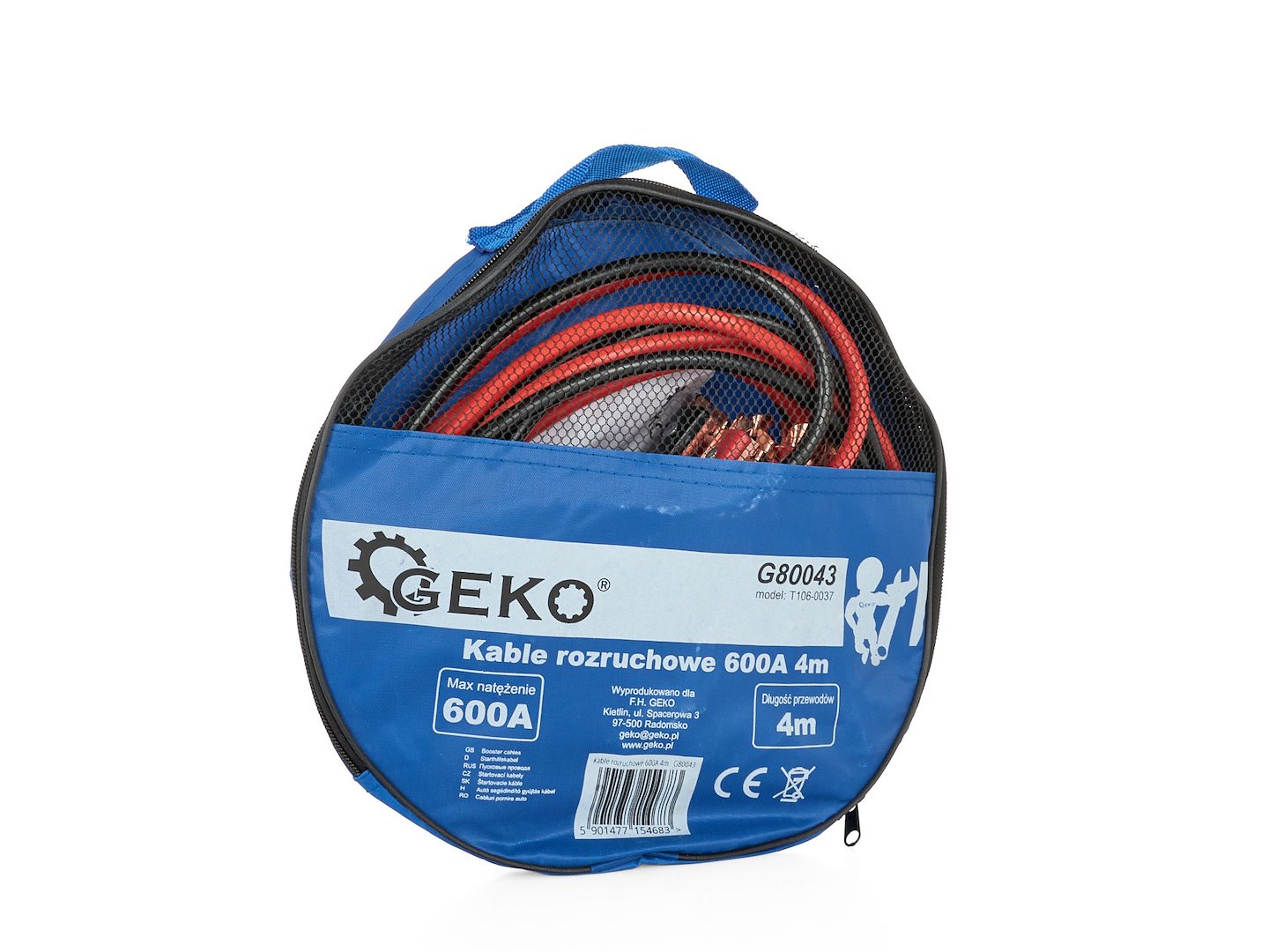 Startovací kabely 600 A, 4 m – Geko 4