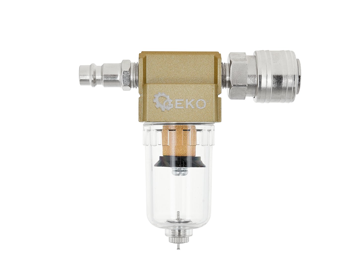 Vzduchový filtr – odlučovač vody 1/4" + rychlospojky Geko 3