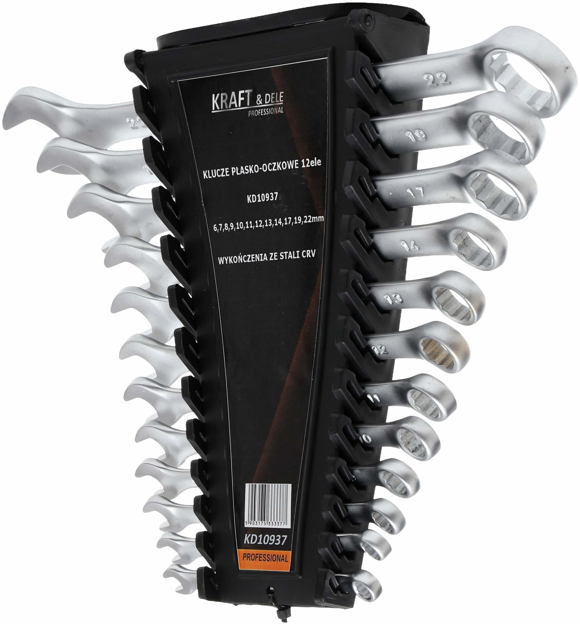 Kraft&Dele KD10937 klíče ploché s okem — textilní pouzdro
