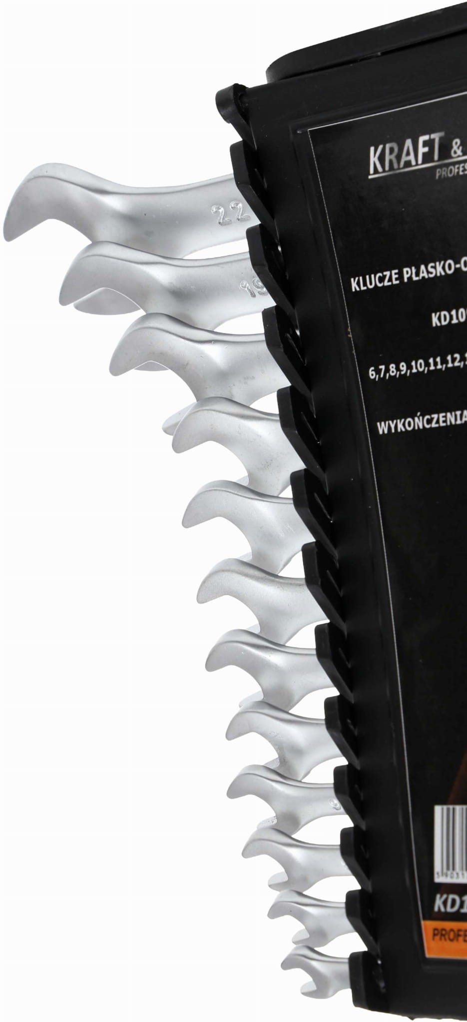 Kraft&Dele KD10937 klíče — detail velikostí 6 až 22 mm