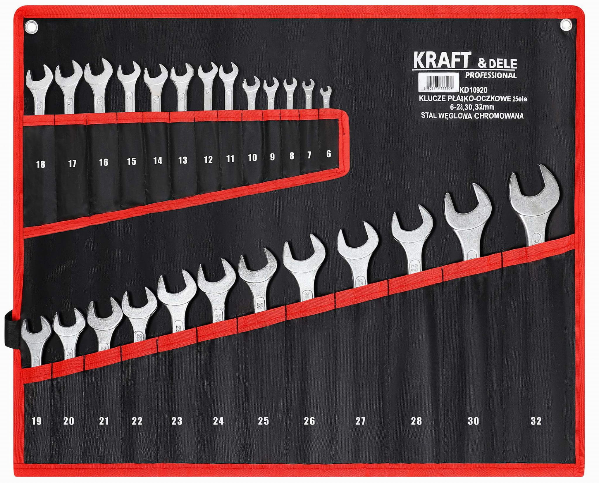 Kraft&Dele KD10920 sada očkoplochých klíčů – celkový pohled