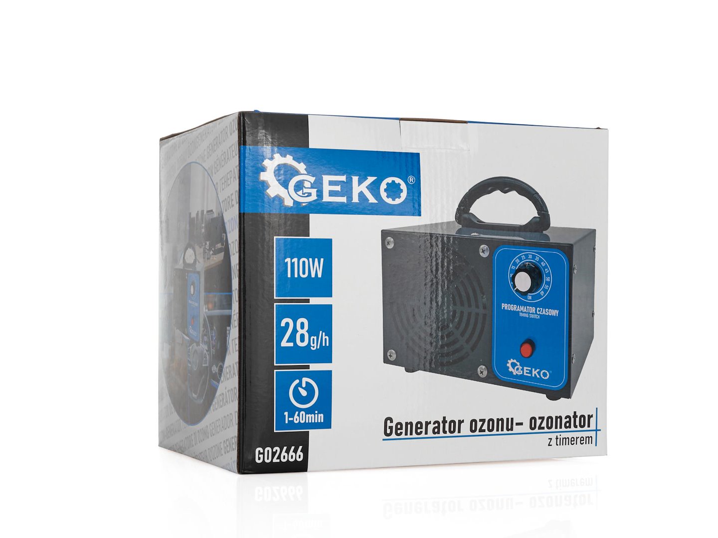Generátor ozonu Geko 28000 mg/h s časovačem - profesionální ozonizátor pro dezinfekci prostorů do 200 m² 4