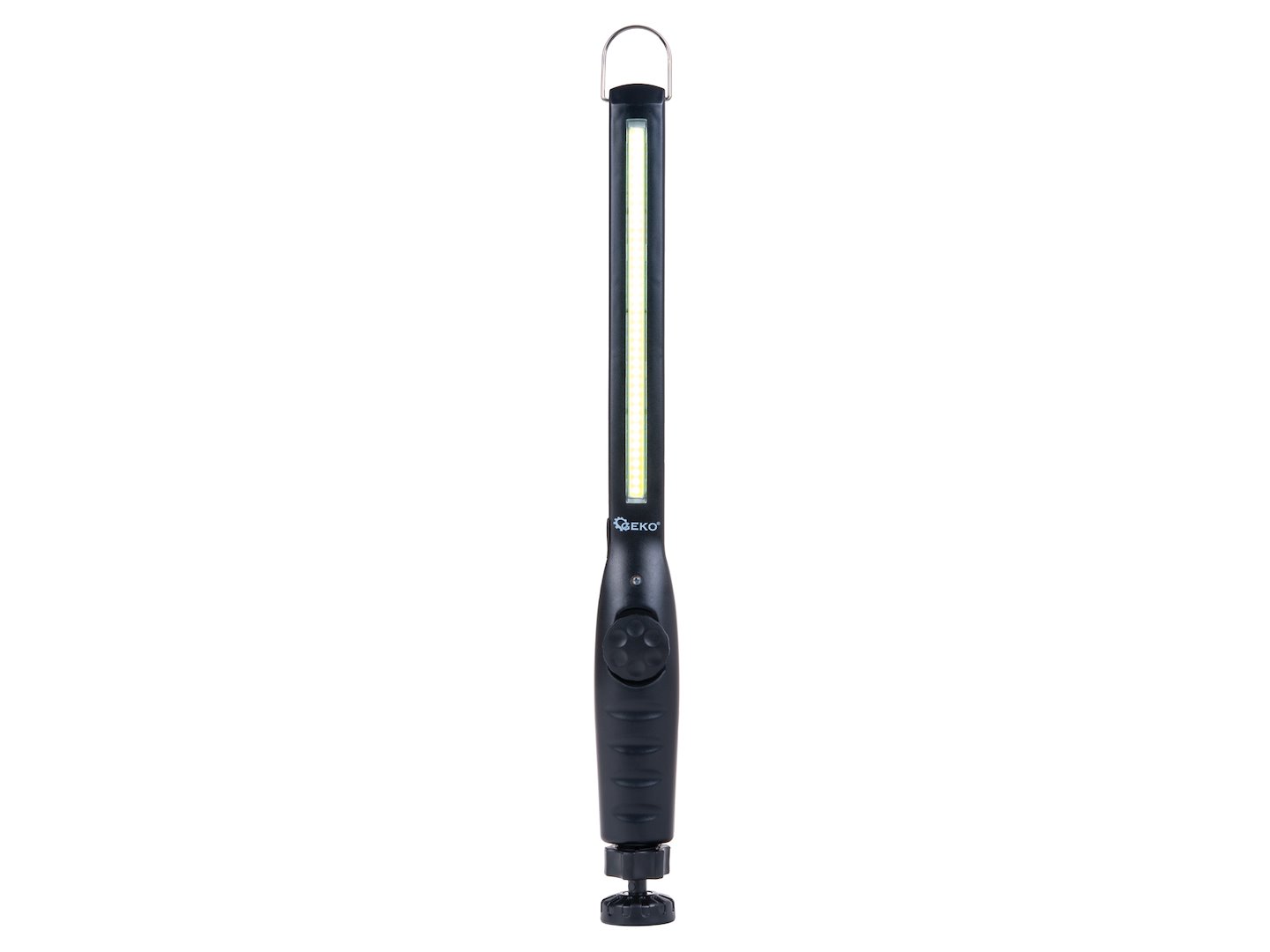 Dílenská LED COB lampa GEKO 10W s magnetem - dobíjecí 1800mAh, 450lm, IP44 odolnost 4