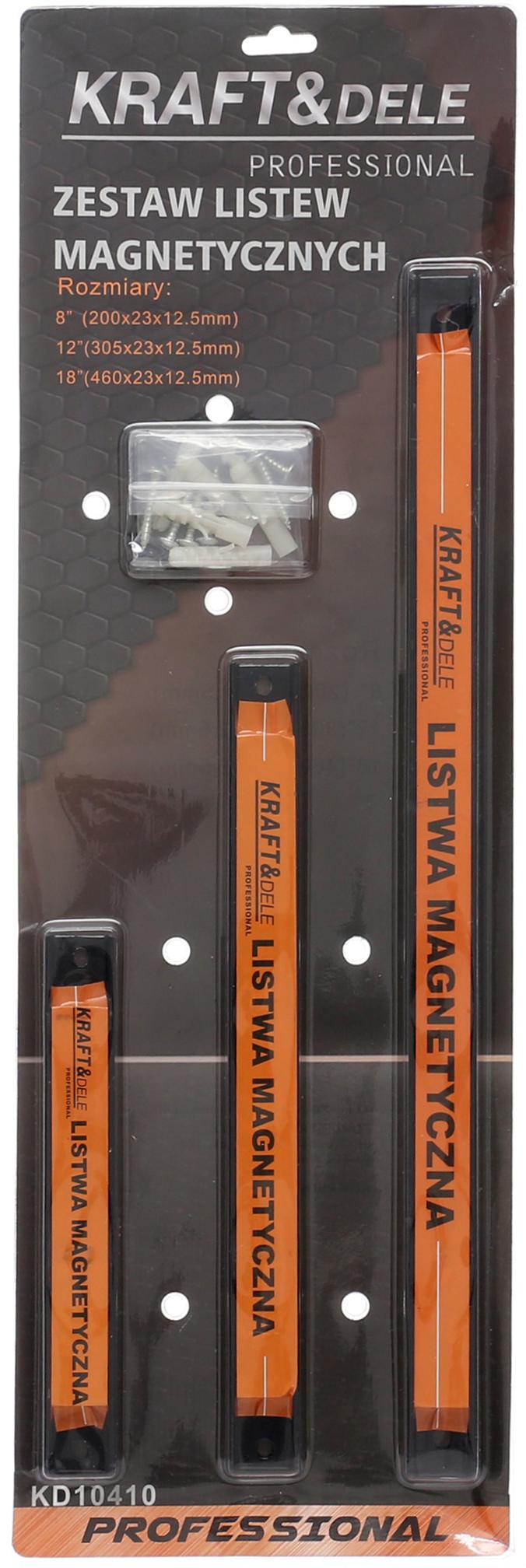 Sada magnetických lišt KD10410 – využití v garáži