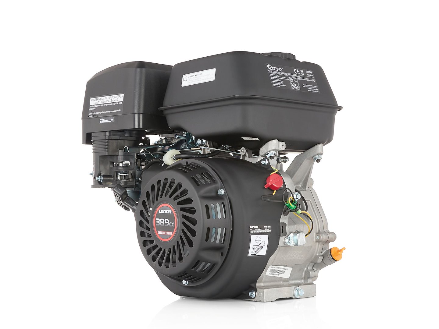 Spalovací motor Loncin G390F 13 HP – čtyřtaktní benzínový motor s hřídelí 25 mm pro profesionální nasazení 1