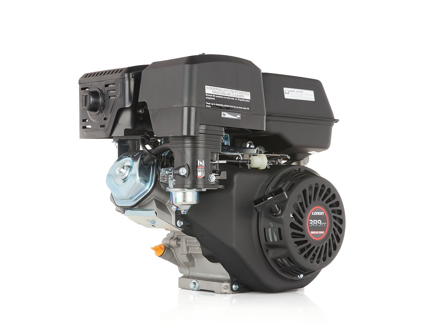 Spalovací motor Loncin G390F 13 HP – čtyřtaktní benzínový motor s hřídelí 25 mm pro profesionální nasazení 8