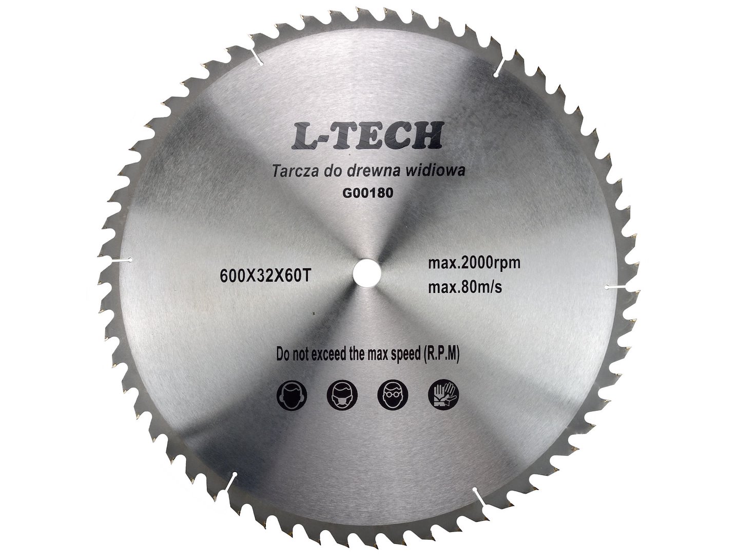 Pilový kotouč na dřevo Geko 600 x 32 mm s 60 zuby - profesionální kvalita pro přesné řezy 1