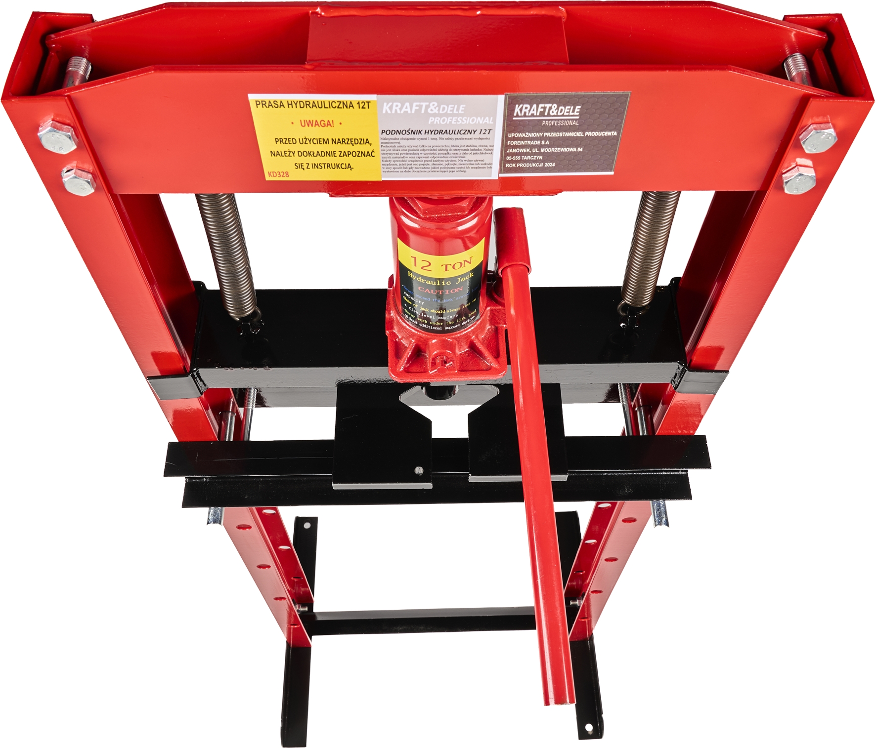 Hydraulický lis 12T KD328 – hydraulický píst a ovládání