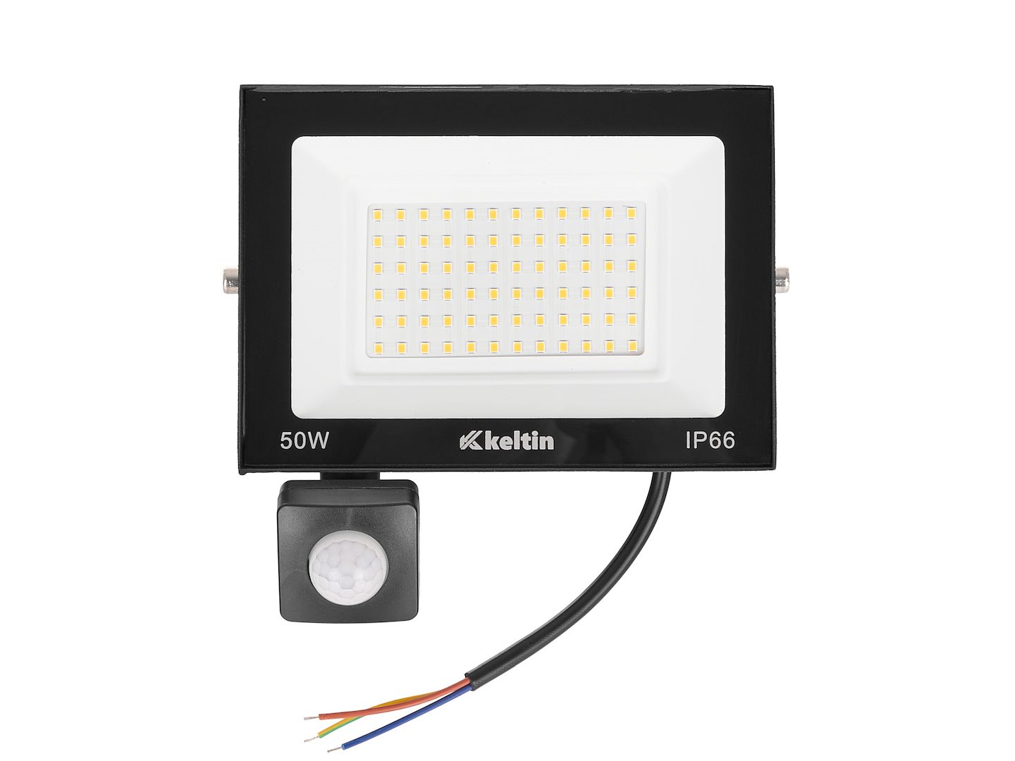 LED světlomet 50W s pohybovým senzorem GEKO – studená bílá 6500K, venkovní osvětlení 2