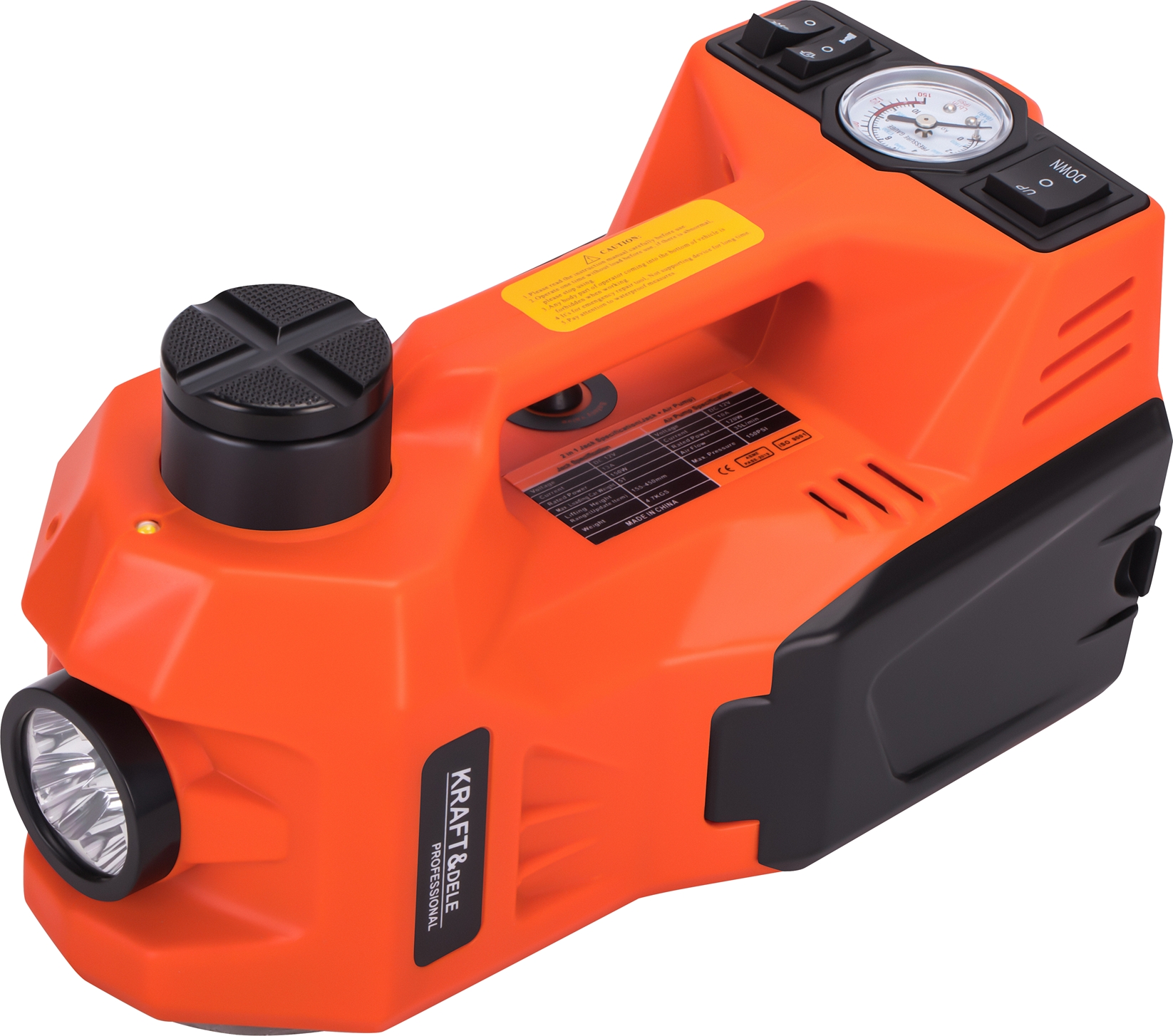 Elektrický zvedák pro automobily 155–450 mm kompresor KD1367 1