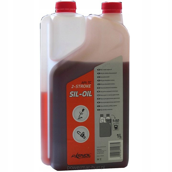 Axenol olej do benzínové pily 1 l – balení produktu