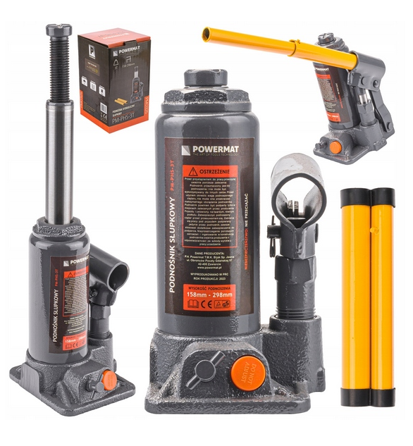 Hydraulický pákový zvedák 3T Powermat — celkový pohled