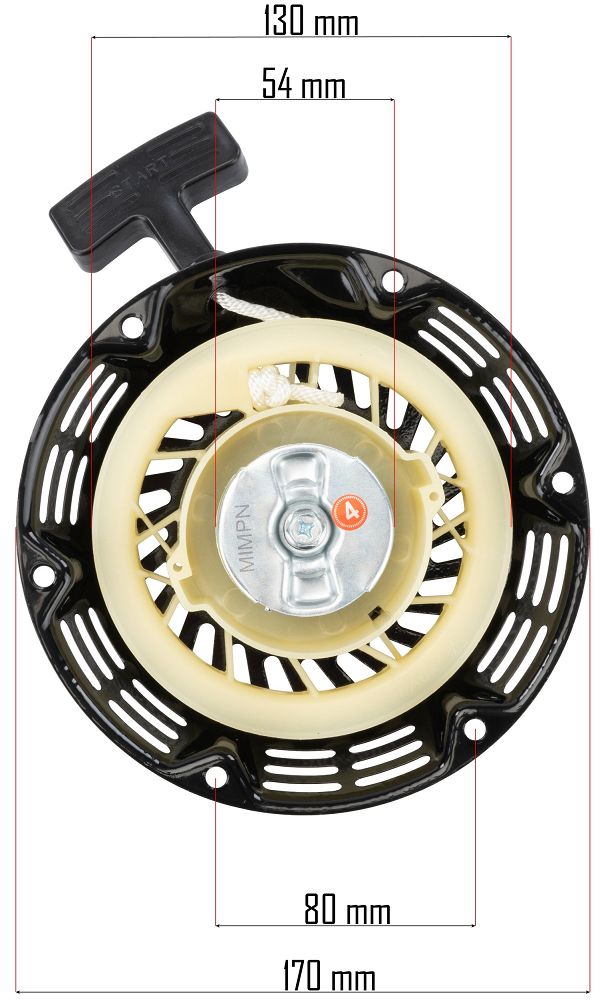 Startér Powermat PM-AGR-3000-ST – rozměrový výkres