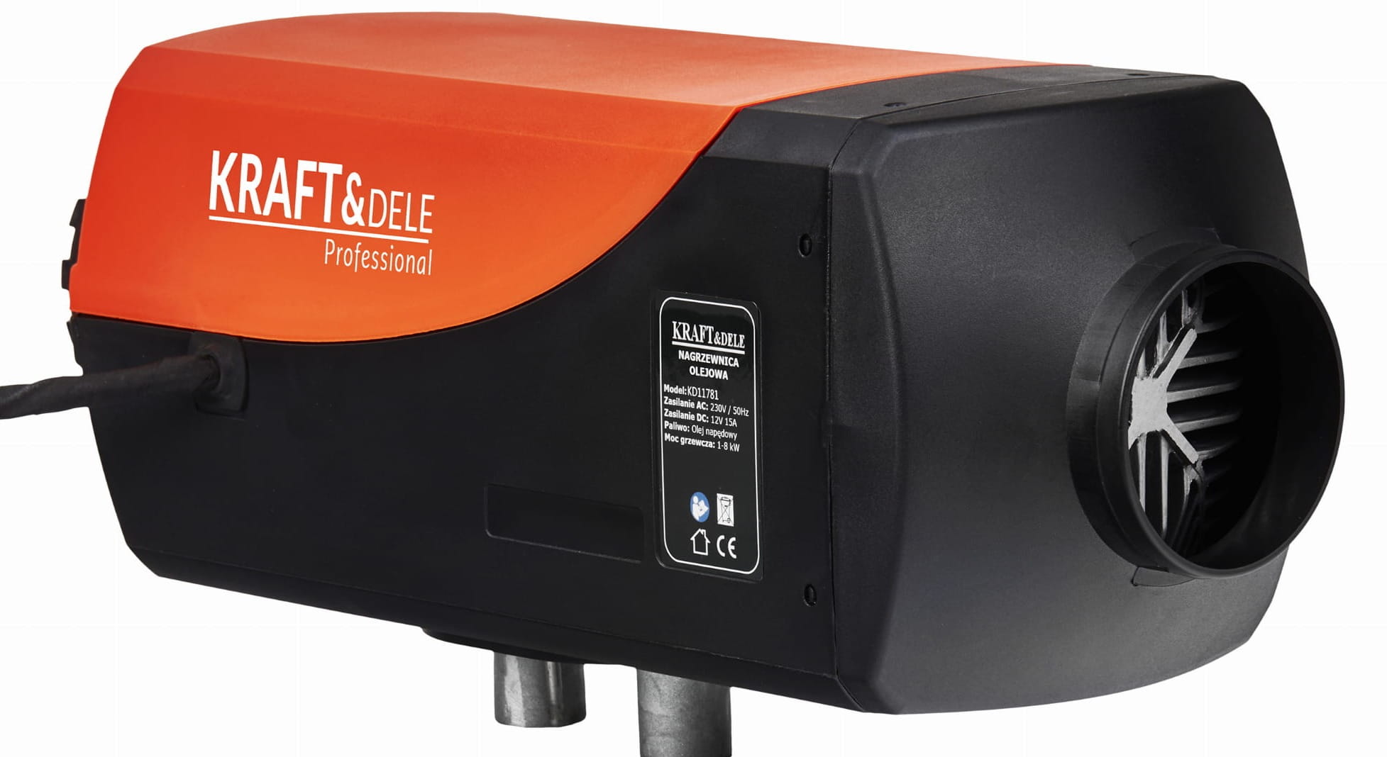 Olejový ohřívač 8 kW 12 V KD11781 – celkový pohled