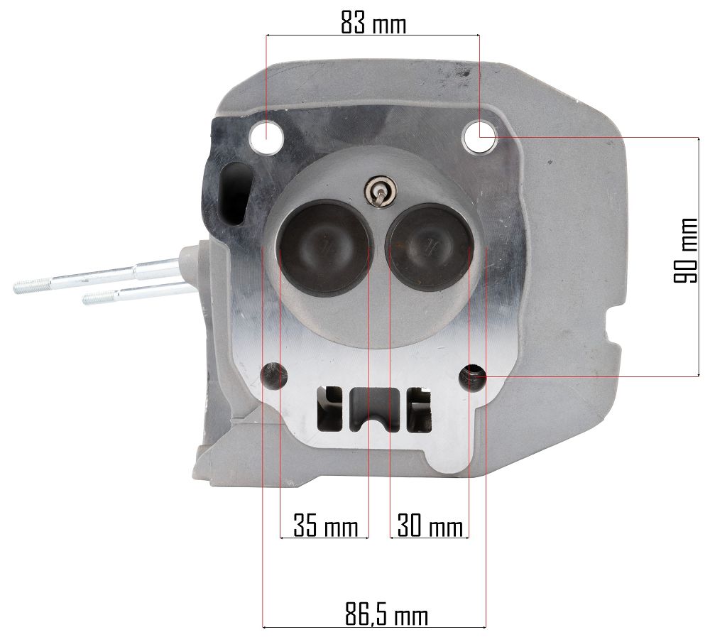 Hlava pro agregát Powermat PM-AGR-6500/7500-GK – rozměrový výkres 2