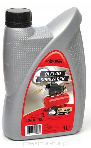 Olej do kompresorů Axenol LDAA-100 1 l — balení oleje