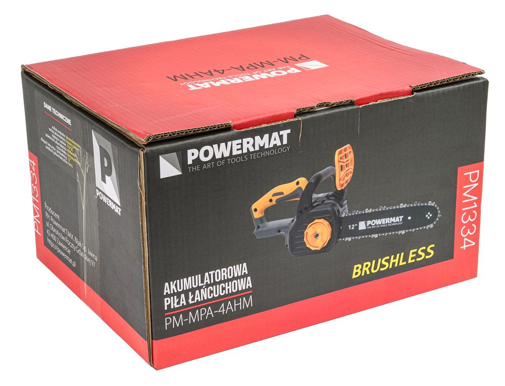 Powermat řetězová pila – pohled z boku
