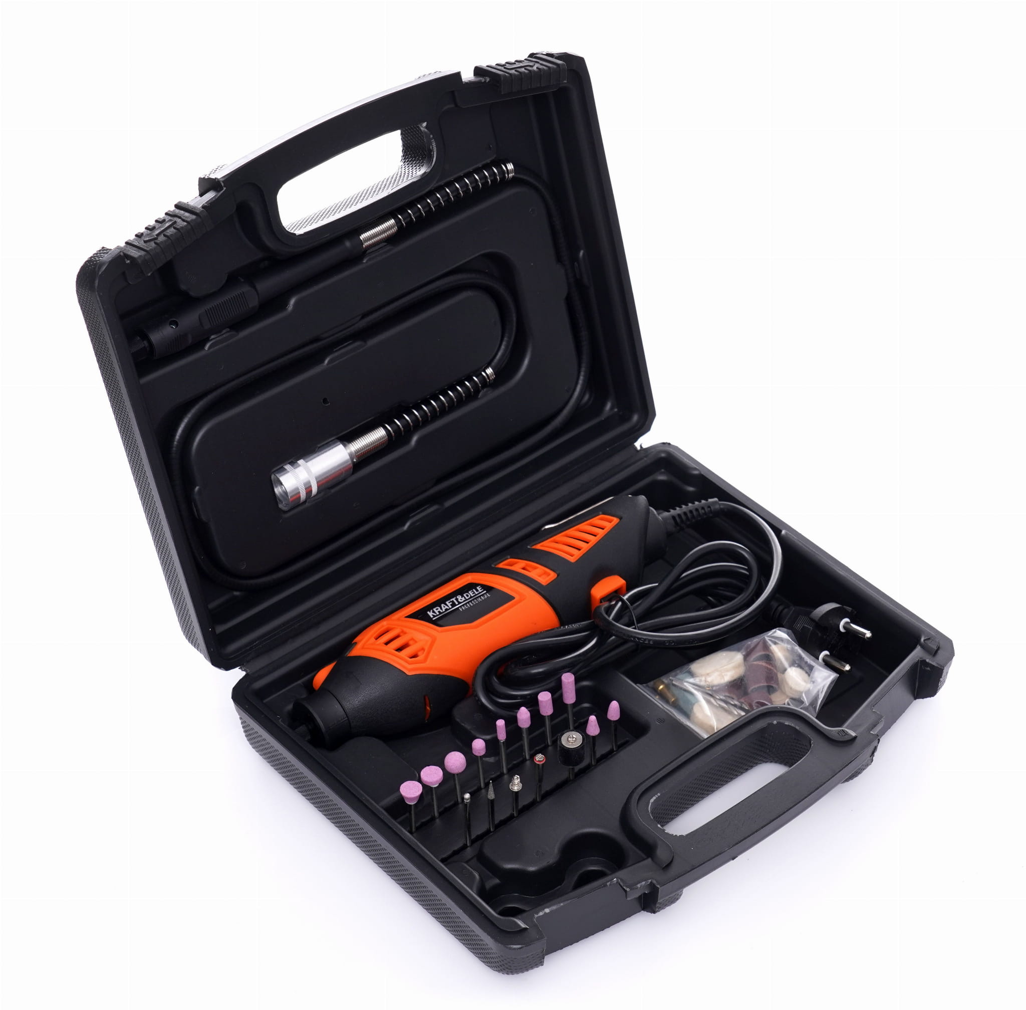 Mini bruska 270 W KD10750 – sada příslušenství 40 ks