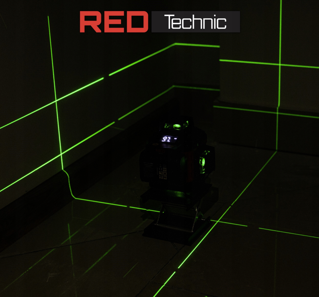 Křížový laser 4D 360° zelený RT-PLK0036  16 čar v prostoru
