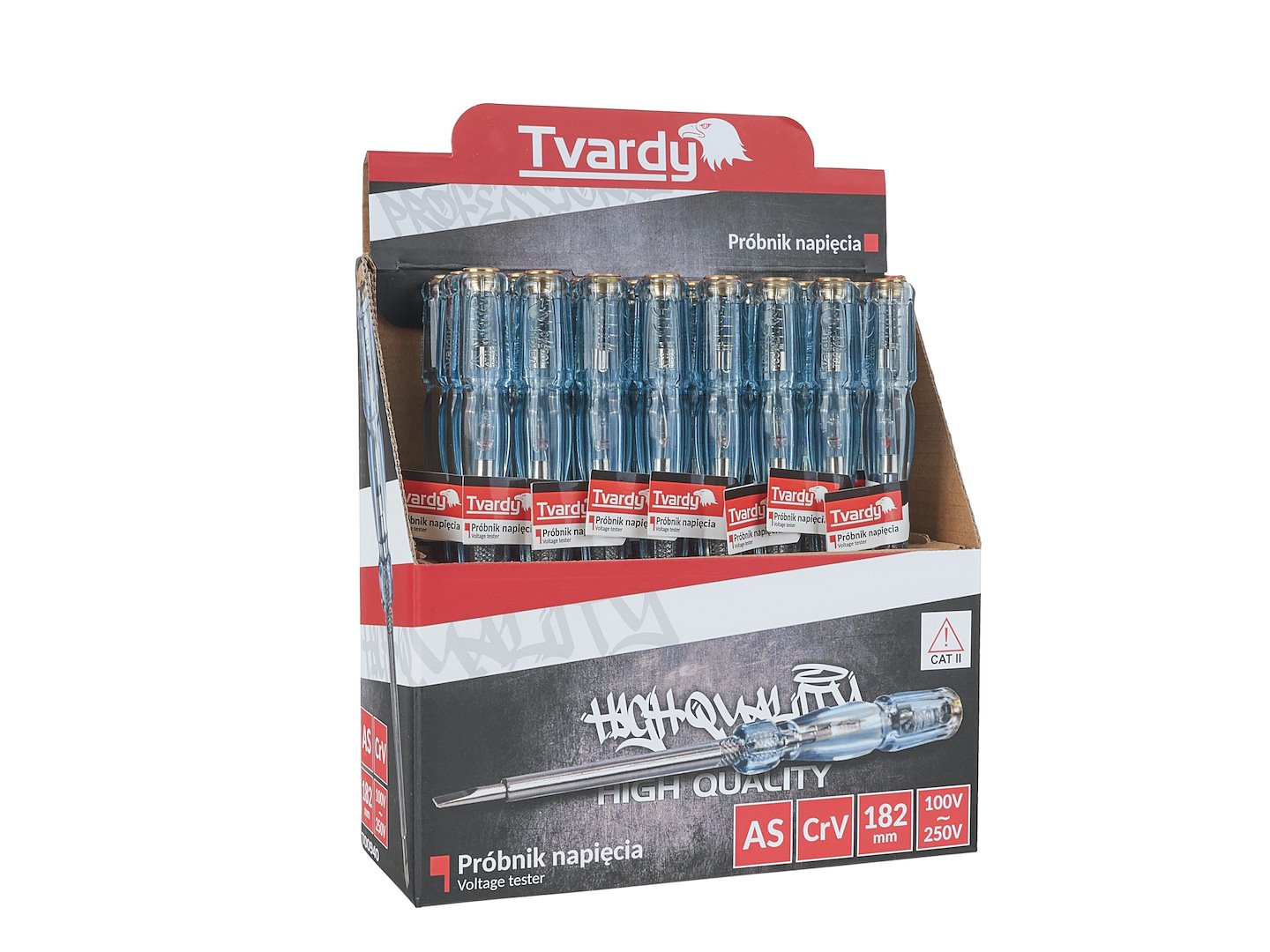 Zkoušečka napětí Geko 182mm 100-250V – profesionální nástroj pro elektrikáře 7