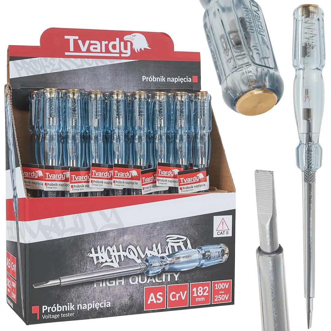 Zkoušečka napětí Geko 182mm 100-250V – profesionální nástroj pro elektrikáře 1